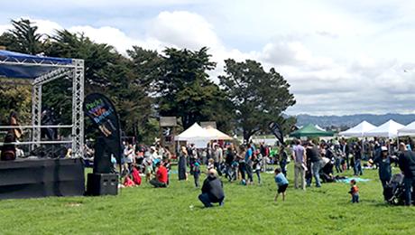 Berkeley Bay Festival Stage and Crowd